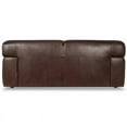 thumbnail image 4 of Sunset Trading Milan 17.5" Contemporary Leather Loveseat in Brown, 4 of 9