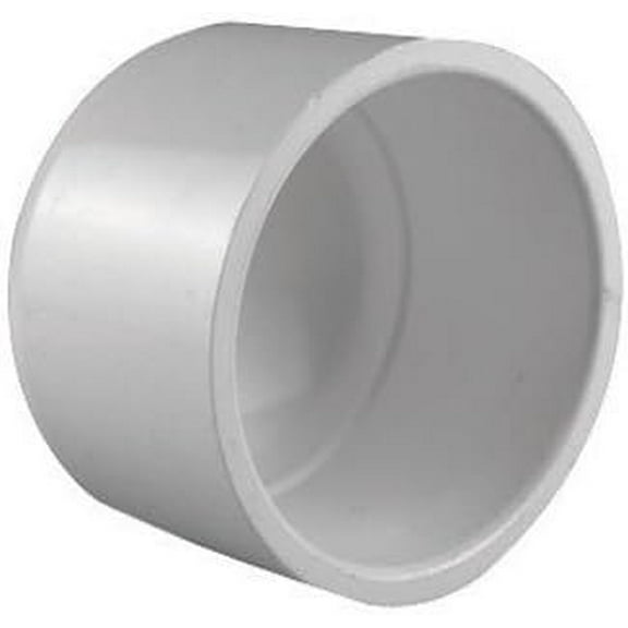 Charlotte Pipe Schedule 40 1/2 in. Socket x 1/2 in. Dia. Socket PVC Cap