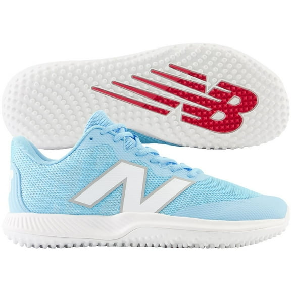 New Balance Men's Fuelcell 4040V7 Turf Trainer Baseball Shoes Blue/White Medium 12