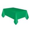 Unique School Spirit Solid Rectangle 108 X54 Plastic Tablecover Green (Pack of 4)