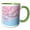 Green/White, variant on 3drose, Pink Asia Cherry Blossom Spring Sakura Flower Blossom, 11oz Two-tone Green Mug