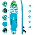 thumbnail image 4 of Feath-R-Lite Stand Up Inflatable Paddle Board, Sup Light Green Paddle Board 10'5''x33''x6'' (L/W/H),Adjustable Paddle Backpack Pump Accessories, 4 of 7