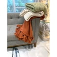 thumbnail image 4 of Drew DeRose Design knitted terracotta throw with tassels, 4 of 4