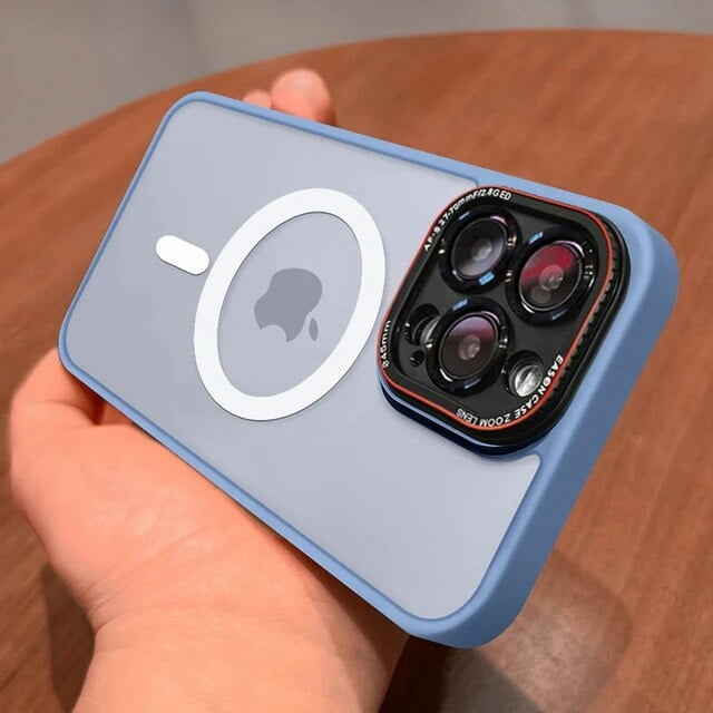 Magnetic Luxury Matte Translucent Case For iPhone 14 15 Plus 13 12 Pro Max For Magsafe Wireless Charge Shockproof Bumper Cover