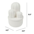 thumbnail image 5 of Hello Hobby Paintable Cactus Figurine, White 6" Ceramic Base to Paint, 5 of 9