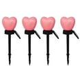 thumbnail image 2 of Solar Red Heart Stake Lights for Valentines Day Decor Pink, Outdoor Waterproof Heart Shaped Light for Garden Pathway Flowerbed Cemetery Grave Porch Walkway Valentine's Decorations, 2 of 7