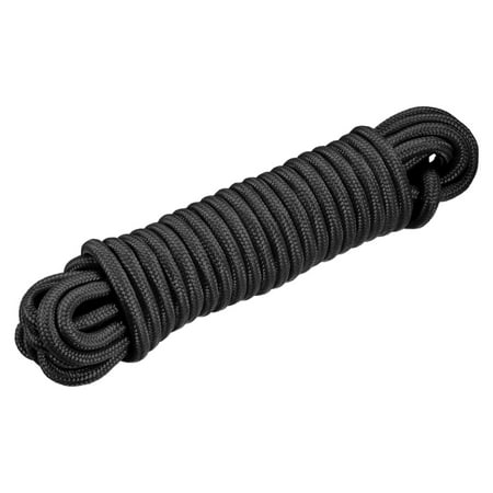 

Polypropylene Rope Braid Cord 10M/33ft 3/8 Black for Indoor Outdoor Camping Clothes Line