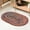2'x3' Oval Chindi, variant on Hand Woven Braided Area Rug Jute Chindi 3 Round - Rustic Boho Accent Rug for Living Room Bedroom Kitchen Entryway Reversible Floor Mats Ideal for High Traffic Areas