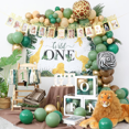 thumbnail image 4 of Wild One Birthday Decorations for Boys Jungle Theme First Safari Party High Chair Banner Baby Shower Balloon Garland Kit, 4 of 6