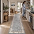 thumbnail image 4 of SIXHOME 2'x8' Runner Rug Machine Washable Runner Carpet Vintage Traditional Rug Runner for Bedroom Kitchen Entryway Indoor Soft Non Slip Runner Retro Home Decor Blue, 4 of 7