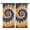 Orange Blue Tie, variant on Blackout Kids Curtains,Green Tie Dye Sunburst Pattern Childrens Insulated Curtains Set Of 2,Bedroom Essentials,Toddler Room Decor 42"x54"