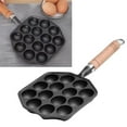 thumbnail image 6 of 14 Holes Takoyaki Pan with Detachable Handle,Nonstick Cast Iron Octopus Meat Balls Mould Maker Takoyaki Grill Pan for Home Pancake Baking, 6 of 9