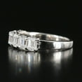 thumbnail image 4 of Eclet Jewels Emerald Cut Excellent 1.8 Ct Diamond Ring For Women's - 14K White Gold Plated Diamond Ring - Full Eternity Diamond Rings for Women's - Wedding Diamond Rings for Women's, 4 of 9
