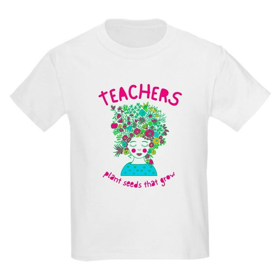 CafePress - Back To School Teacher Garden Lover T Shirt Kids T Shirt - Light Classic Kids Graphic, Short Sleeve T-Shirt, Sizes XS-XL