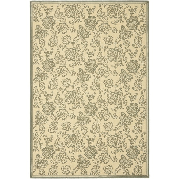 SAFAVIEH Treasures Breana Floral Area Rug, Ivory/Blue, 8'9" x 12'