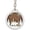 F, variant on LSLJS Christmas Tree Wooden Carving Pendant, 3.3 inch Christmas Ball Shape 3D Animals Pattern Carving Wooden Crafts with Rope, 3 Layers Color Flat Bauble Sphere Christmas Decorations for Party