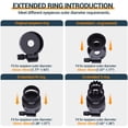 thumbnail image 3 of SHISUYAN Universal Tripod Clamp for Long-Distance Photography 1Pcs, 3 of 9