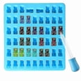thumbnail image 3 of 1pcs Gummy Bear Molds, Silicone Candy Molds 53 Cavities With Dropper, Color Random, 3 of 4