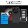 thumbnail image 3 of Alarma de activación de vibracia, alarma de ladrones de bicicleta de volumen Ajustable 113dB Fuerte fácil de instalación para el remolque del scooter de motocleta, 3 of 7