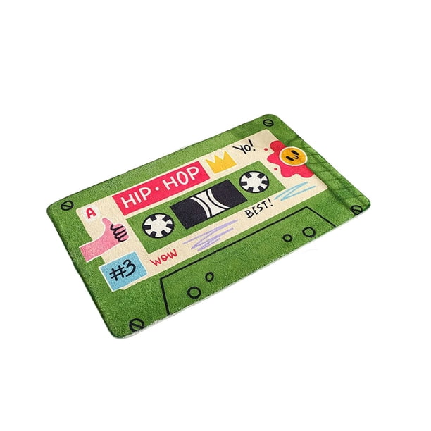 Cateissary Alfombrilla de baño, alfombrilla de ducha Vintage, lavable, reutilizable, para el hogar, la Oficina, la cocina, el baño, el baño, la Suministros de limpieza para el hogar Verde 40x60cm