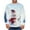Light Blue, variant on Fengactive Men's Christmas Snowman Sweater Funny Party Graphic Sweatshirts Xmas Long Sleeve T-Shirts Pullover