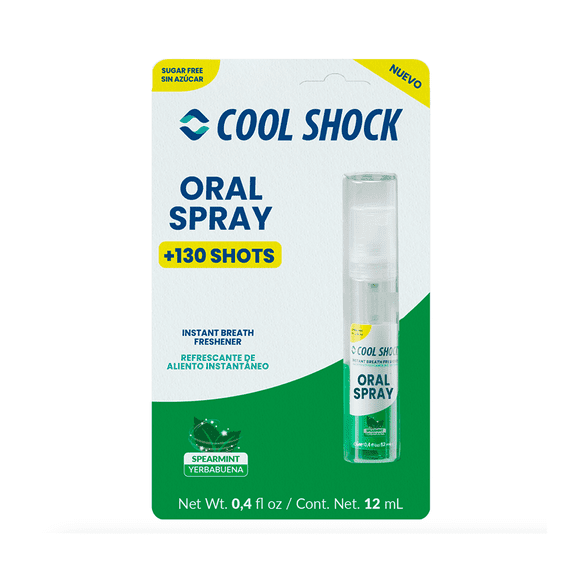 Spray bucal Cool Shock refrescante de yerbabuena 12 ml