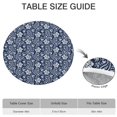 thumbnail image 6 of Vinyl Round Tablecloth with Bohemian Floral Print, 44 Inch Elasticized Edge Fits 38"-42" Tables, Stain Resistant for Dining and Celebrations, 6 of 7