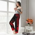 thumbnail image 6 of KLL Womens Black Panther Red Background Print Pajama Pants Soft Pajama Bottoms for Women Cozy Lounge Pants-X-Large, 6 of 7