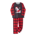 thumbnail image 4 of KelaJuan Family Matching Christmas Pajamas Sets ,Long Sleeve Dog Print Tops + Plaid Pants or Long Sleeve Jumpsuit, 4 of 8