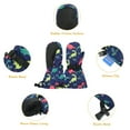 thumbnail image 3 of Kids Snow Mittens Waterproof Ski Gloves for Winter Ski Mittens for Toddler Girls Boys Navy XS (fits 1-2 Years), 3 of 5