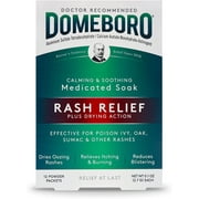 Domeboro Astringent Solution Powder Rash Relief, 12 ct