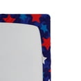 thumbnail image 3 of Ambesonne Patriotic Fitted Sheet, American Flag Stars, Twin Size, Dark Blue White, 3 of 3