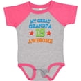 thumbnail image 3 of Inktastic My Great Grandpa is Awesome Grandkid Boys or Girls Baby Bodysuit, 3 of 5