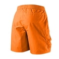 thumbnail image 4 of Besolor Men's Plus Size Cargo Shorts Wide Leg Elastic Waist Drawstring Casual Loose Workout Athletic Shorts with Pockets(X-Large,Orange), 4 of 7