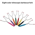 thumbnail image 3 of Matsuzay Tenedor telescópico de acero inoxidable para barbacoa, salchichas, palitos extensibles para asar, herramientas para exteriores para Cocina y Comedor Amarillo, 3 of 6