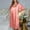 Pink, variant on Solid Color Female Ice Silk Nightdress Summer Short Sleeve Women's Gown Silk Robe Short Bathrobe Women's Towel Material Thin Womens Robe Long Robe under 20 Womens Robe 3x-4x Silk plus Size Robes for
