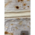thumbnail image 2 of Manta original de burritos mexicanos, manta polar con textura de tortilla súper suave, nueva con capucha, cubierta, 2 of 4
