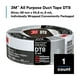 thumbnail image 2 of Cinta adhesiva 3M DT8 de resistencia industrial plateada, 48 mm x 55 m x 0,2 mm, 2 of 8