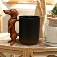 thumbnail image 4 of de Café de Perro Salchicha Hecha A Mano de 325 Ml - de Cerámica con Temática de Salchicha para Amantes de los Perros - Regalos para Dueños de Perros Salchichas, 4 of 5