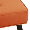 thumbnail image 5 of Costaelm Hank Tufted Velvet Upholstered Bench, Velvet Orange, 5 of 6