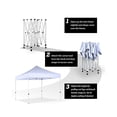 thumbnail image 2 of King Canopy Tuff Tent 10-Feet by 10-Feet  Instant Pop up  , 1-Inch Blue Aluminum Frame, Guy Ropes and Stakes, White Cover, 2 of 4