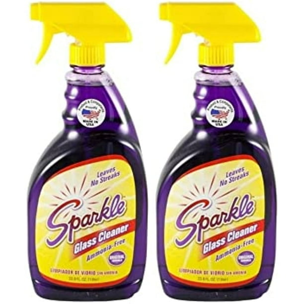 Sparkle Glass Cleaner Spray, AmmoniaFree Original Formula Glass
