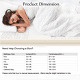 thumbnail image 3 of Talatex Premium Natural Latex Mattress Topper, Organic Cotton Cover, No Memory Foam, Shoulder & Back Pain Relief（King 3 Inch), 3 of 6