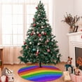 thumbnail image 7 of Sikiie Colorful Glitter Rainbow 30-48 inches {designName} Print Christmas Tree Skirt Snowman Xmas Tree Skirt with Edge Christmas Decorations for Holiday Party36", 7 of 7