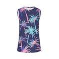 thumbnail image 4 of Snorda Débardeurs pour Femmes Grande Taille Mode Féminine Décontractée Été Imprimé Sans Manches Col Rond Haut Blouse Débardeur P-5TG, 4 of 5