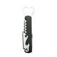 Mainstays Stainless Steel Black Plastic Waiters Corkscrew Bottle Opener
