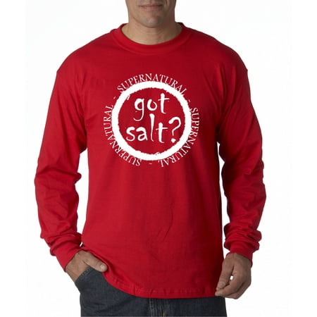 - 298 - Unisex Long-Sleeve T-Shirt Got Salt? Supernatural Funny Parody