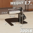 thumbnail image 3 of Synergee Step Plate for 2x2 Power and Squat Racks, Fits Racks with 1" and 5/8" Holes. Step-Up Plate for Reaching Pull-Up Bars, Chin-Ups, and Muscle-Ups., 3 of 6