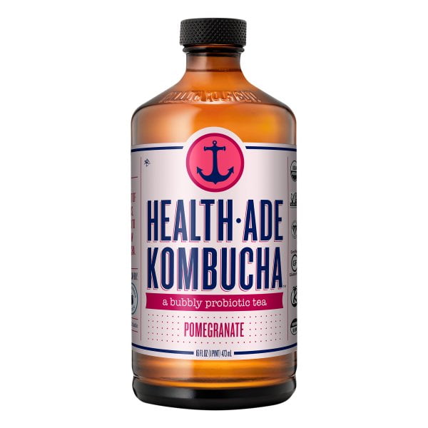 HealthAde Pomegranate Kombucha, 16 oz