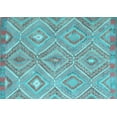 thumbnail image 1 of Ahgly Company Indoor Rectangle Southwestern Light Blue Country Area Rugs, 2' x 5', 1 of 4